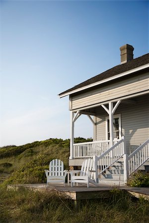 Coastal house with porch and deck on Bald Head Island, North Carolina. Stock Photo - Budget Royalty-Free & Subscription, Code: 400-04953020