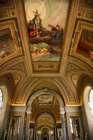 Ceiling fresco in the Vatican Museum, Rome, Italy. Stock Photo - Budget Royalty-Free & Subscription, Code: 400-04953984