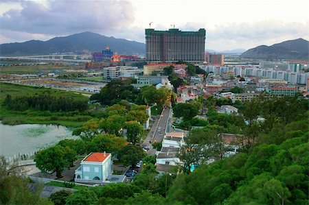 The view of taipa village and an under constructed casino Stock Photo - Budget Royalty-Free & Subscription, Code: 400-04964411
