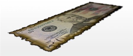 Burnt 50 Dollar bill Stock Photo - Budget Royalty-Free & Subscription, Code: 400-04967427