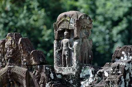 Statue carving on mandapa, Neak Pean, Cambodia Stock Photo - Budget Royalty-Free & Subscription, Code: 400-04968052
