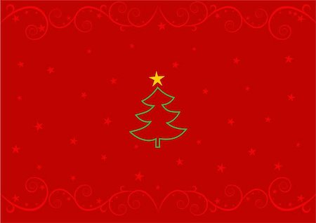 Christmas card illustration Stock Photo - Budget Royalty-Free & Subscription, Code: 400-04968777