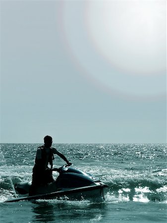 Jet Skier in the ocean Stock Photo - Budget Royalty-Free & Subscription, Code: 400-04963717