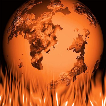 Background depicting global warming Stock Photo - Budget Royalty-Free & Subscription, Code: 400-04971322