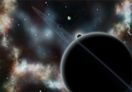 planetarium - Digital created starfield with cosmic Nebula Stock Photo - Budget Royalty-Free & Subscription, Code: 400-04984006
