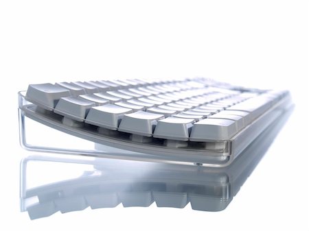 simsearch:400-04350023,k - White computer keyboard isoleted on white background. Stock Photo - Budget Royalty-Free & Subscription, Code: 400-04984528