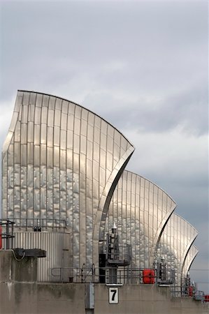 thames barrier woolwich docklands london city england taken in september 2006 Stock Photo - Budget Royalty-Free & Subscription, Code: 400-04980763