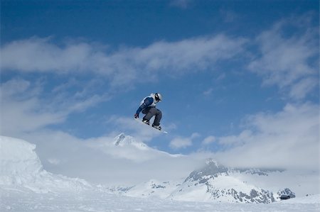 simsearch:400-03985663,k - snowboarder jumping high in the air Stock Photo - Budget Royalty-Free & Subscription, Code: 400-04981195