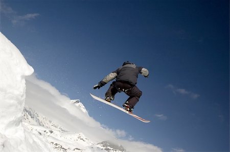 simsearch:400-03985663,k - snowboarder jumping high in the air Stock Photo - Budget Royalty-Free & Subscription, Code: 400-04981191