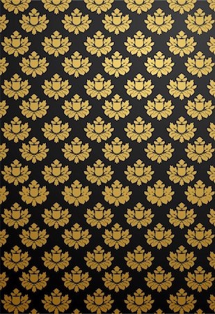 simsearch:400-05077687,k - Vector illustration of a vertical black glamour pattern Stock Photo - Budget Royalty-Free & Subscription, Code: 400-04982180