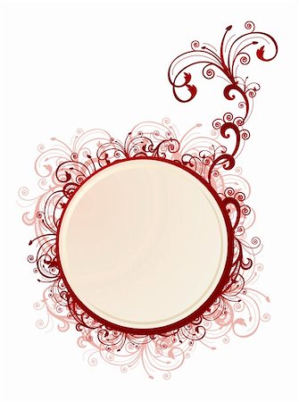 simsearch:400-05077687,k - Vector illustration of a circle frame with patterns Stock Photo - Budget Royalty-Free & Subscription, Code: 400-04982198