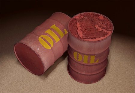 oil barrels 3d Stock Photo - Budget Royalty-Free & Subscription, Code: 400-04994835