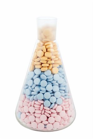 flask with colourful drugs and pills Stock Photo - Budget Royalty-Free & Subscription, Code: 400-04995168