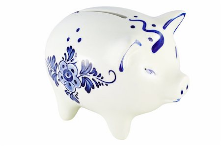 simsearch:400-06077471,k - piggy bank isolated Stock Photo - Budget Royalty-Free & Subscription, Code: 400-04995455