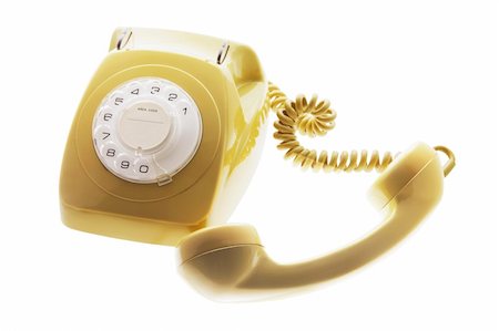 simsearch:400-05366591,k - Telephone on White Background Stock Photo - Budget Royalty-Free & Subscription, Code: 400-04996100
