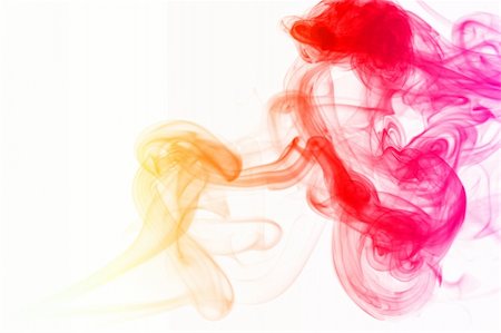 abstract mystical multi colored smoke Photographie de stock - Aubaine LD & Abonnement, Code: 400-04991269