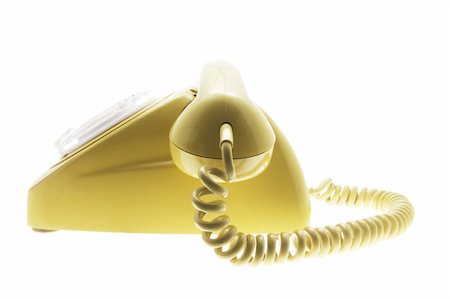 simsearch:400-05366591,k - Telephone on White Background Stock Photo - Budget Royalty-Free & Subscription, Code: 400-05005837