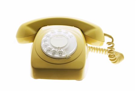 simsearch:400-05366591,k - Telephone on White Background Stock Photo - Budget Royalty-Free & Subscription, Code: 400-05005833