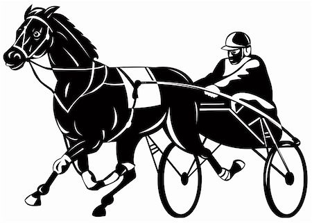 Vector art on horse racing Stock Photo - Budget Royalty-Free & Subscription, Code: 400-05008645