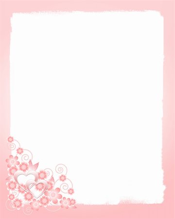 Wedding background with pink flowers Stock Photo - Budget Royalty-Free & Subscription, Code: 400-05009746