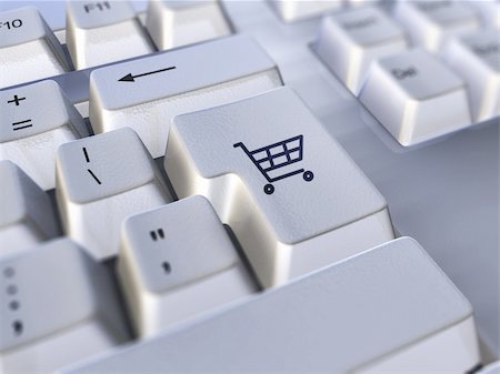 simsearch:700-00553920,k - A closeup of a keyboard with the return key symbol replaced with a shopping cart icon to indicate e-commerce. Stock Photo - Budget Royalty-Free & Subscription, Code: 400-05009742