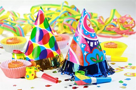 simsearch:400-04664354,k - Party accessories for New Year Eve, birthday party or carnival Foto de stock - Super Valor sin royalties y Suscripción, Código: 400-05001406