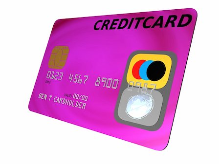 simsearch:400-05670020,k - 3d rendered illustration of a credit card Stock Photo - Budget Royalty-Free & Subscription, Code: 400-05001934