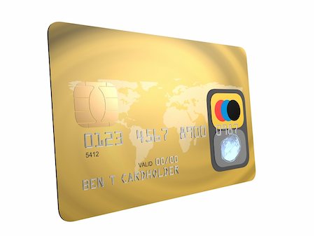 simsearch:400-05670021,k - 3d rendered illustration of a golden credit card Stock Photo - Budget Royalty-Free & Subscription, Code: 400-05001951