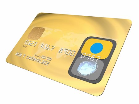 simsearch:400-05670020,k - 3d rendered illustration of a golden credit card Stock Photo - Budget Royalty-Free & Subscription, Code: 400-05001952