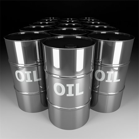 simsearch:400-05002911,k - fine image 3d of chrome oil barrel Stock Photo - Budget Royalty-Free & Subscription, Code: 400-05002304