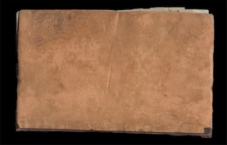 simsearch:400-04199406,k - Cardboard cover of the ancient book. Object over black Stock Photo - Budget Royalty-Free & Subscription, Code: 400-05002775