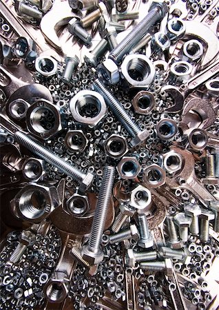simsearch:400-03947919,k - There are different kinds of tools - open-ended and combination spanners. Stock Photo - Budget Royalty-Free & Subscription, Code: 400-05014995