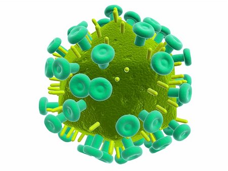 simsearch:400-05016219,k - 3d rendered close up of an isolated aids virus Stock Photo - Budget Royalty-Free & Subscription, Code: 400-05017669