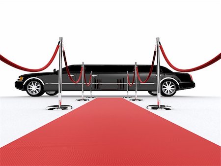 simsearch:400-05034481,k - 3d rendered illustration of a black limousine on a red carpet Stock Photo - Budget Royalty-Free & Subscription, Code: 400-05019052