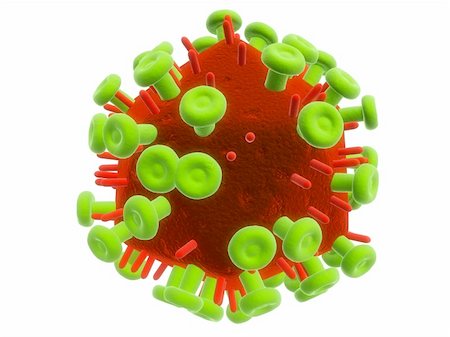 simsearch:400-05016219,k - 3d rendered close up of an isolated aids virus Stock Photo - Budget Royalty-Free & Subscription, Code: 400-05019186