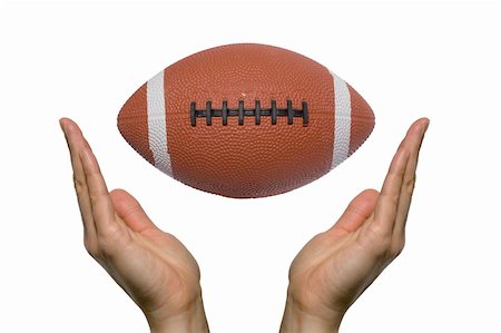 pigskin - Two hands praying for a football game Stock Photo - Budget Royalty-Free & Subscription, Code: 400-05011599