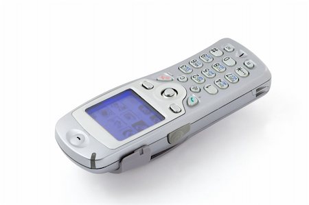 simsearch:400-05366591,k - Cordless phone isolated on white with clipping path Stock Photo - Budget Royalty-Free & Subscription, Code: 400-05013885