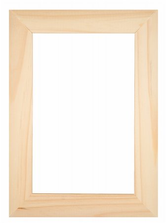 rustic wooden picture frames - Old wooden photoframe isolated on a white background with copyspace Stock Photo - Budget Royalty-Free & Subscription, Code: 400-05026040