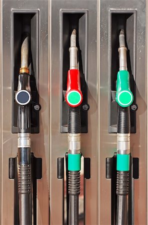 Fuel pump at the gas station Stock Photo - Budget Royalty-Free & Subscription, Code: 400-05028137