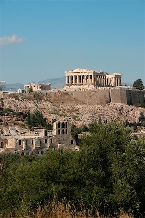 parthenon herodion and erechthion ancient historic landmarks of athens greece europe Stock Photo - Budget Royalty-Free & Subscription, Code: 400-05020226