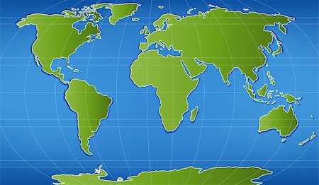simsearch:400-05052137,k - illustration of world map with latitudinal and longitudinal lines Photographie de stock - Aubaine LD & Abonnement, Code: 400-05021401