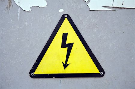simsearch:400-03993174,k - High voltage danger sign in door of power plant Stock Photo - Budget Royalty-Free & Subscription, Code: 400-05034402