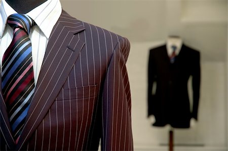 Suits on shop mannequins Stock Photo - Budget Royalty-Free & Subscription, Code: 400-05032183