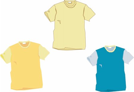 variations of a blank tee Stock Photo - Budget Royalty-Free & Subscription, Code: 400-05033790