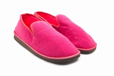 simsearch:857-03192847,k - Lady pink slippers with soft shadow on white background Foto de stock - Super Valor sin royalties y Suscripción, Código: 400-05044362