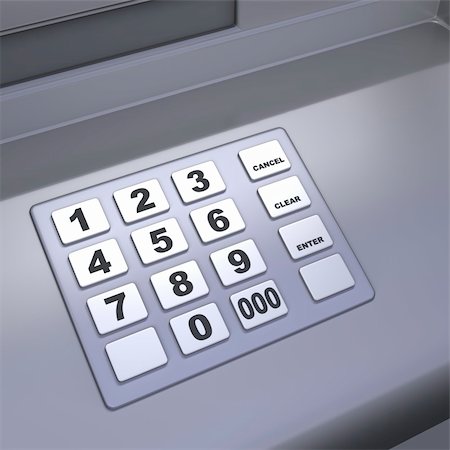 simsearch:400-05670021,k - Close up of an ATM machine. Keyboard detail. Stock Photo - Budget Royalty-Free & Subscription, Code: 400-05045063