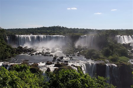 parana river - Iguazu Falls as seen from the Brazil side of the falls Stock Photo - Budget Royalty-Free & Subscription, Code: 400-05045715