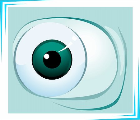 simsearch:400-04751617,k - Illustration of eyeball in green background Stock Photo - Budget Royalty-Free & Subscription, Code: 400-05046898
