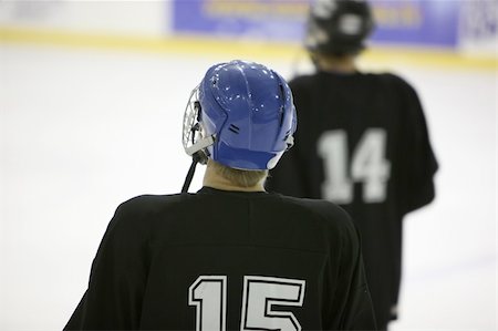 Ice-hockey players - ready for chempionship Stock Photo - Budget Royalty-Free & Subscription, Code: 400-05048025