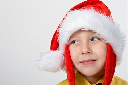 portrait of little boy in the santa`s cap Stock Photo - Budget Royalty-Free & Subscription, Code: 400-05040605